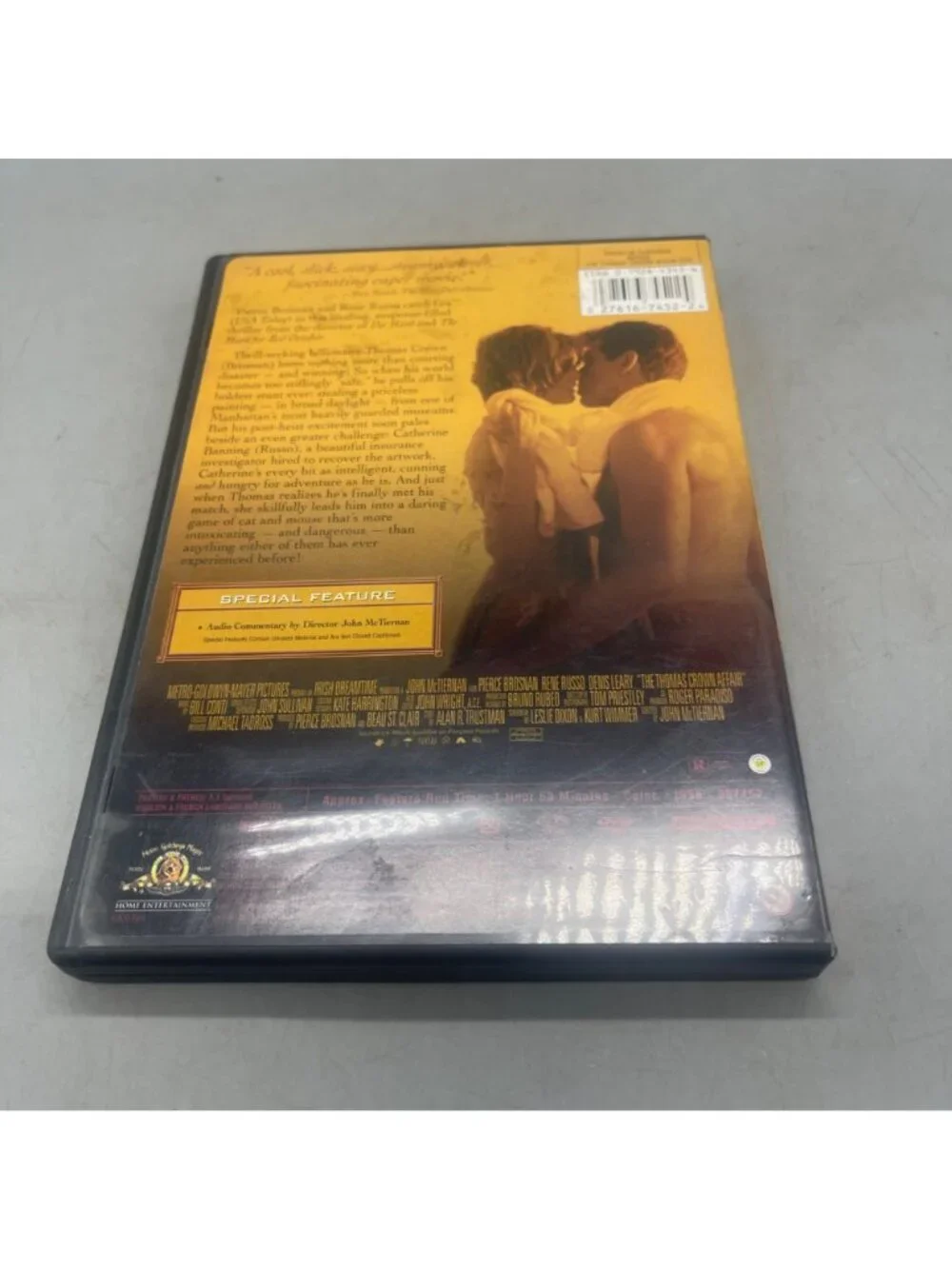 The Thomas Crown Affair DVD MGM 1999 Pierce Brosnan Rene Russo Audio READ